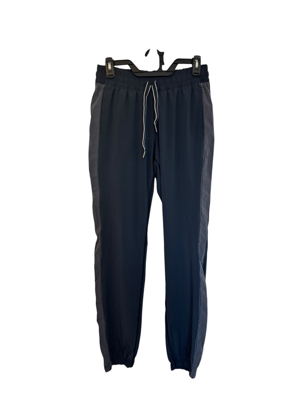 Lululemon Navy Blue Joggers With Striped Side Panels Size 6